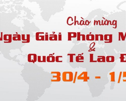 Thông báo lịch nghỉ lễ 30/4 và 1/5 