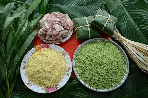 Những nguyên liệu làm bánh chưng